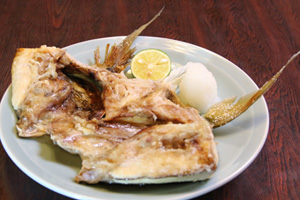 しまあじのカマ焼き